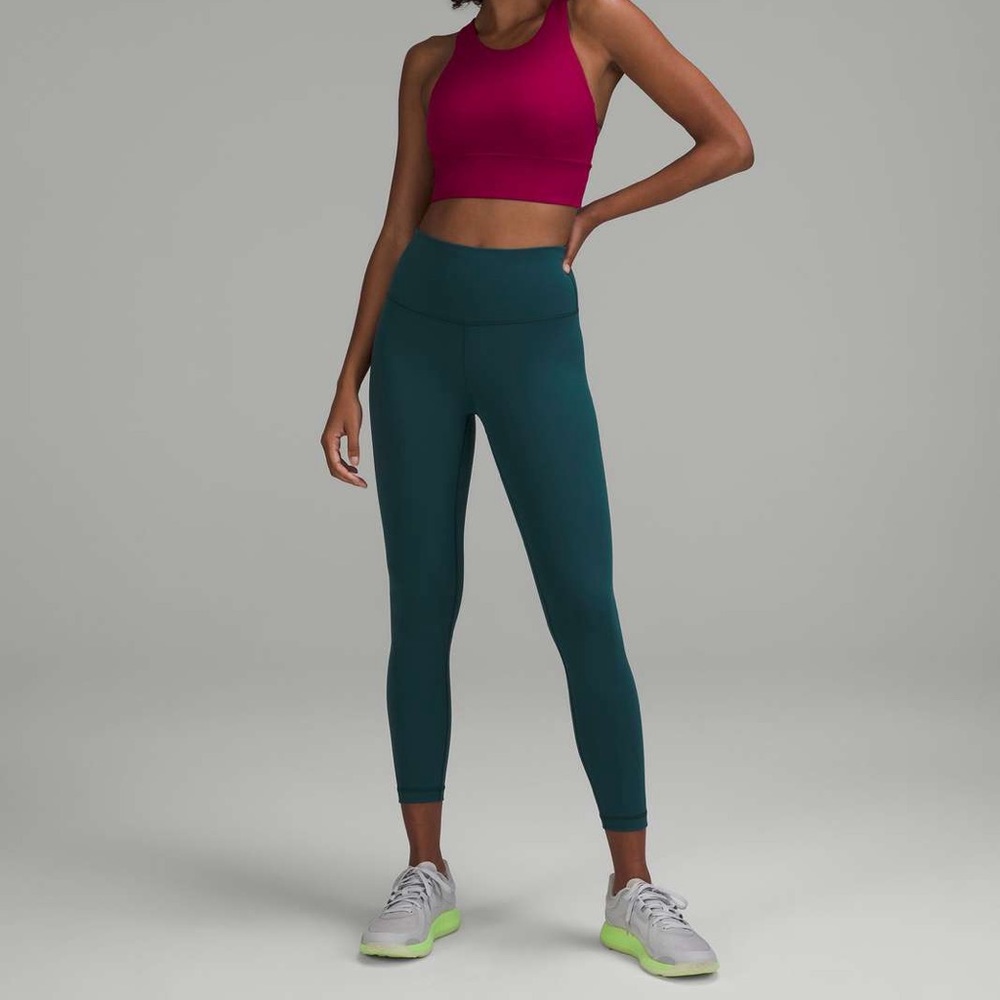 Lululemon Wunder train 25” legging size 4 Green Jasper identical to Storm Teal